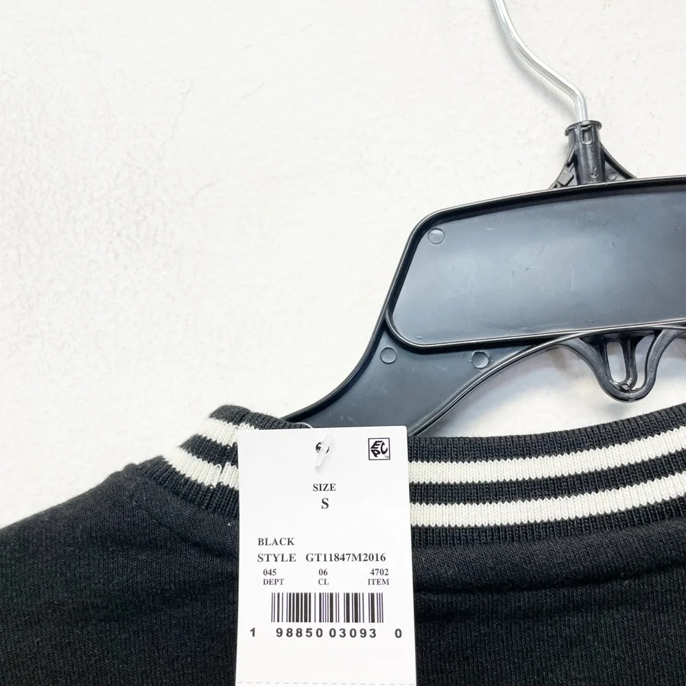 Goodie Two Sleeves Men's Williamsburg Brooklyn 1986 Crewneck Pullover Black‎ S